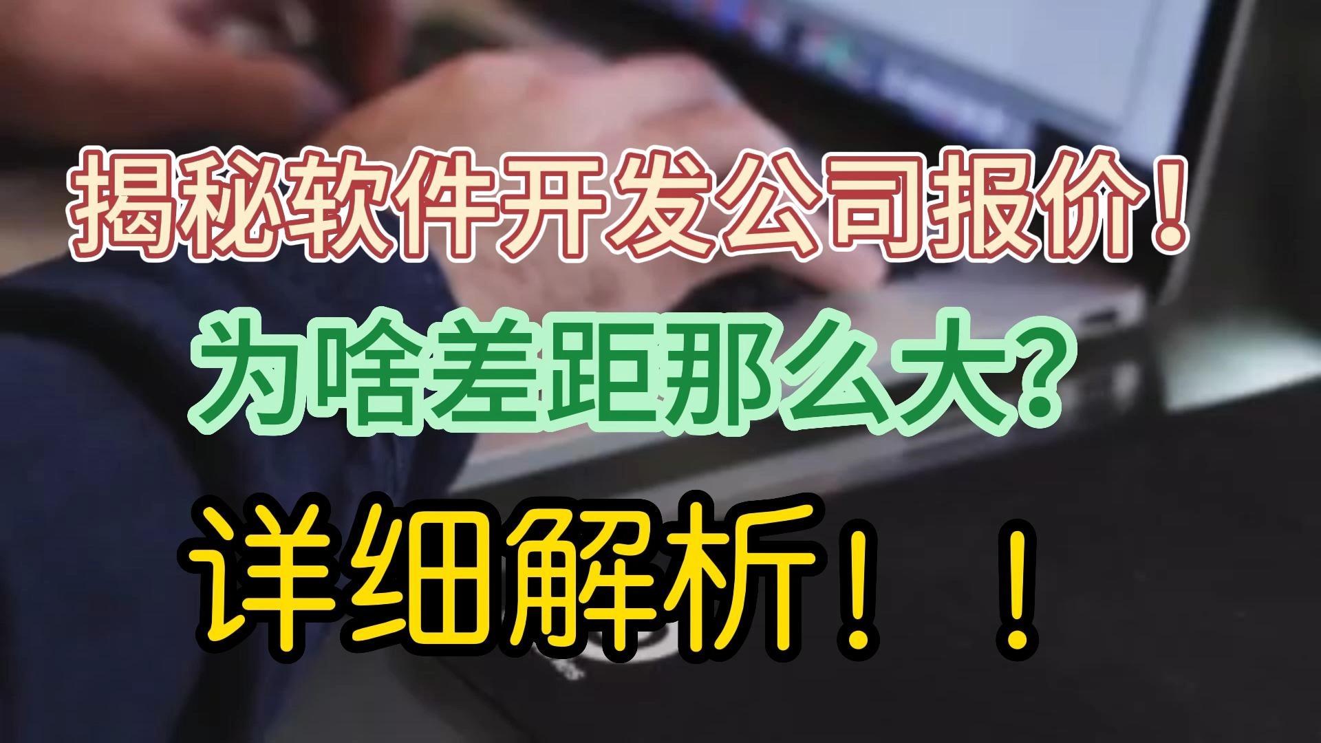 为什么软件开发公司之间报价相差很大？——以数据处理为例